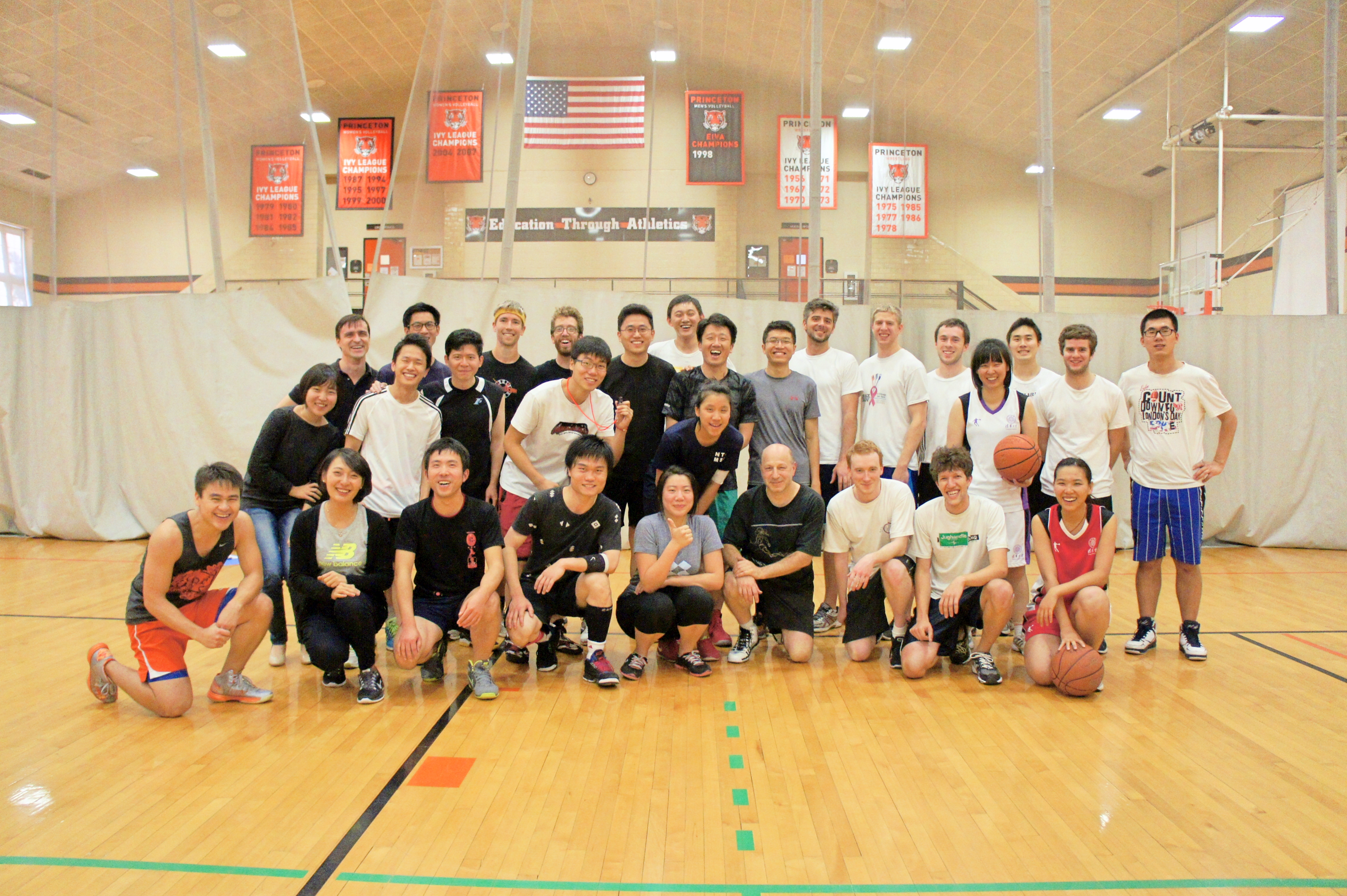 Playing basketball against the Combustion groups! (Spring 2014)